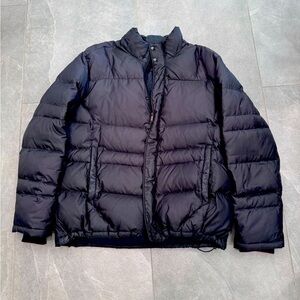 Tumi Down Puffer Winter Black packable Jacket men’s size XL